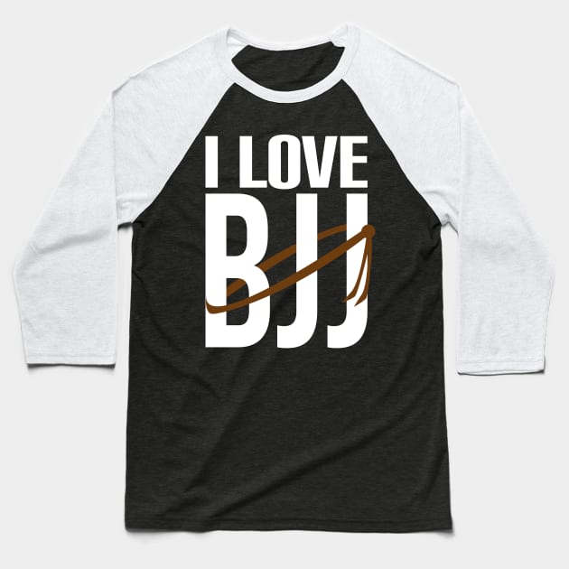 I love bjj brown belt Baseball T-Shirt by fighterswin